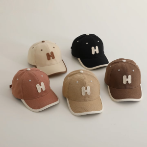 B1T1 Kids Sporty Casual Korean Baseball Cap Embroidery Cap Sun Protection Hat For Kids Boy Girl For Kids