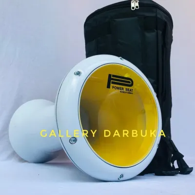 DARBUKA MURAH SUPER WHITE PUTIH POLOS 8 INC GRATIS TAS DAN KUNCI L