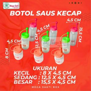 (ISI 1 PCS) BOTOL KECAP / BOTOL SAOS / BOTOL MAYONES / BOTOL MAYONNAISE / BOTOL SAMBAL