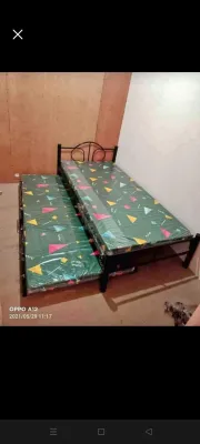 beds double deck SINGLE BED FRAME with PULL OUT and ORDINARY FOAM 36*75.(COD) CASH ON DELIVERY ONLY #442