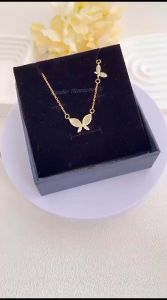TRENDY KALUNG TITANIUM KUPU KUPU CERAMIC ELEGAN PERHIASAN ANTI KARAT&ANTI LUNTUR ||