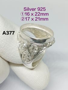 🇲🇾A377 ★Ring Casting ★Sarung Cincin  ★Silver 925 ★①16x22mm②17x21mm ★Bingkai Cincin Perak