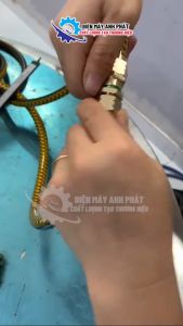 Bộ nối dây xịt rửa xe khớp nối dây xịt thuốc 8.5mm nối đuôi chuột dây cá sấu dùng cho đầu rửa xe dây đai cu roa không cần máy ép