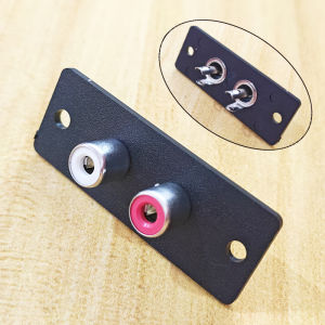 2/4 Way Panel Mount RCA Connector Copper Core Port Female Audio/Video Jack Socket For Speaker/Amplifier AV Audio Adapter