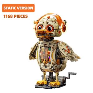 CONUSEA | 1168P Mechanical Duck Model Building Blocks With LED Light Electric Technical Assemble Diy Bricks Toy Gift For Children Kids