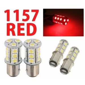 Sepasang Lampu Rem Kaki 2 1157 12Volt Motor Mobil Kedip Strobo Lampu Stop Rem Bayonet 2 Kaki 12V Kedip