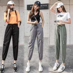 Plus Size Women Trousers Loose Casual Long Pants Slacks Students Cargo Pants Harem pants Streetwear Female Baggy Tactical