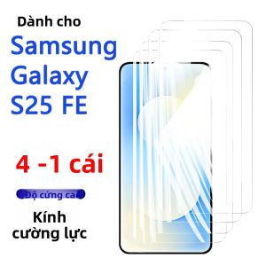 1-4 Miếng Dán Bảo Vệ Màn Hình Kính Cường Lực Độ Cứng 9H Cho Samsung Galaxy S25 FE Chống Trầy Xước Chống Vân Tay Thân Thiện Với Ốp Lưng