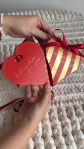 (Box only 10pcs) Corazon Heart-shaped Doorgift Box - Wedding Kahwin Nikah Engagement Corporate Event Gift