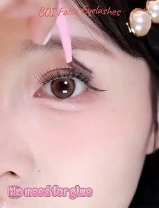 【Local Stock】【No Need Glue!】KUESICR Self-Adhesive New Upgraded Softer Lashes Glue-Free 10-12mm Lashes 10 Rows False Eyelashes Large Volume Glue-free And Removable trilogy fish tail Nine tailed rabbit