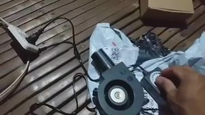 Blower Mini BBQ Kipas 1 Set Kipas Blower Kompor Mesin Blower Keong Portabel Blower Angin Udara Kecepatan Dapat Blower Ac Turbocharger Portabel Kecil Dengan Pengontrol Kecepatan Daya Port/Bearing Air Flow Pendingin Cooler Fan