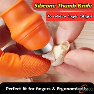 Seeko Silicone Thumb Knife Fruit & Vegetable Tools Thumb Cutter Kitchen Gadget Garden Gloves