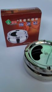 Gia dụng tiện lợi gạt Inox A12 cao cấp VŨ KHẢI đường kính 15cm cao 6.5cm.