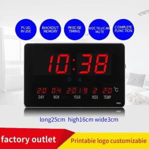 Digital Perpetual Calendar Wall Clock