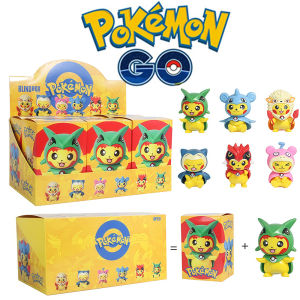 Takara Tomy | Pocket Monsters Anime Figure Kawaii Pikachu In DisguiseBlind Box Creative Personalized Statue Model Ornament Surprise Gift Box