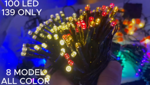 YeeStellar 12m Solar Christmas Lights 100 LED Lights 8 Modes Switchable Solar String Lights Suitable for Outdoor Indoor Garden Home Party Wedding Christmas Tree Decoration Switch Christmas Multi-color IP67 Waterproof