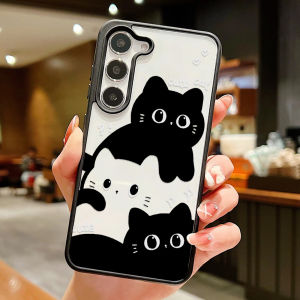AKABEILA | Cute Cat Phone Case Cover For Samsung S25 Ultra S26 A16 5G A56 A57 A55 S24 S23 A36 A35 A34 A26 A17 A15 A14 A13 A12 A06 A05 Coque