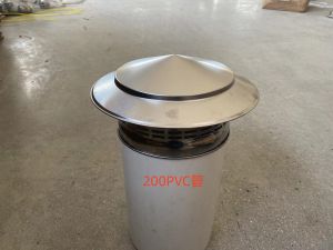 304 Stainless Steel Roof Top Chimney Cap Wind Powered Ventilator Umbrella Shaped Rain And Mouse Proof Outdoor Stove Flue Cover