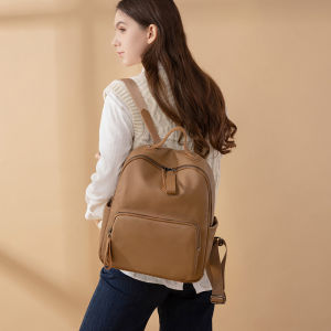 Womens Large Capacity Leather Backpack Soft Cowhide Casual Commuting Travel Vintage Shoulder Bag MeiyeKaili Spring 2024