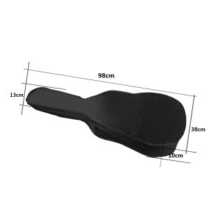 Portable 38/41 Inch Classical Acoustic Guitar Carry Bag Soft Case with Shoulder Strap Black Backpack Guitar Parts & Accessories
