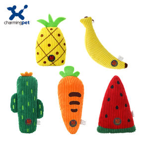 Đồ Chơi Cho Chó Cưng Đồ Dùng Cho Thú Cưng Cắn Chịu Được Đồ Chơi Nhồi Bông Hình Chó Phát Ra Tiếng Đồ Chơi Hoa Quả Răng Nanh Con Chó Nhồi Bông