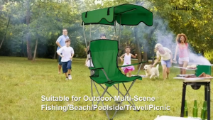 Ghế Xếp Có Mái Premium Cooker Che Glotify Camping Chair UPF 50+ (Fishing Chống Nắng Beach