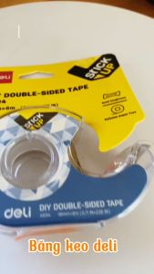 Băng keo dán 2 mặt Deli A694 - Cắt băng dính chất lượng cao