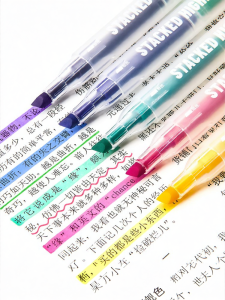 Touch mark | Dual-End Overlap Color Fluorescent Marker Pen for Students