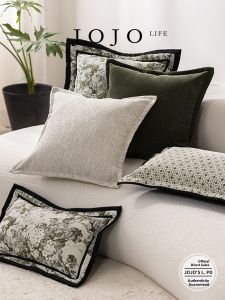 Modern Simple Flower Sofa Cushion Cover JOJOS L PD for Living Room Versatile Square Polyester Filled Pillowcase