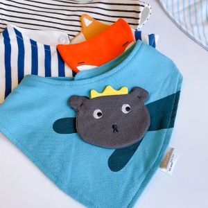 [Little B House] Baby Handkerchief  Baby Triangle Scarf Cotton Baby Bib Saliva 口水巾 Bibs Baby - BB07