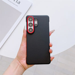 Leather Frameless Ultra Thin Magnetic Case For Samsung Galaxy S26 Ultra S25 Ultra For Magsafe Wireless Charge Shockproof Cover