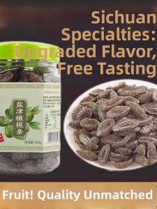 Salted Licorice Flavored Dried Olive Fruits