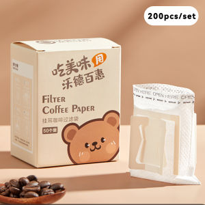 WORTHBUY 50/100/200pcs Coffee Filter Bags Non-woven Fabrics Disposable Drip Coffee Bags Hanging Ear Espresso Coffee Accessories