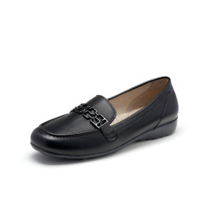 Easy Slip-on Flat Leather Loafers