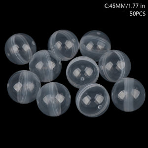 .Hot Sale.50Pcs 28-50mm Can Open Transparency Plastic Capsule Toy Surprise Ball Tiny Container Making Things Model