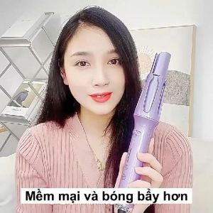 Máy Uốn Tóc Xoăn Tự Động Ion Âm Chất Liệu Gốm Sứ Không Làm Hư Tổn Tóc Uốn Sóng Lớn 32mm 4 Mức Độ Nhiệt
