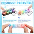 Relaxing DIY Keyboard Fidget Keychain Keys Button Keycap 2/4/9Keys Relief Stress Pinch Luminous Pendant Bag Decor. 