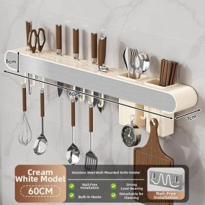 Wall-Mounted Multi-Function Kitchen Utensil Organizer
