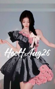 Original Design High-End Dark Retro Barbie Princess Dress Photography Costume A-Line Short Skirt Vintage Style Spring Autumn