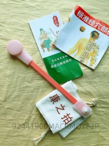 Meridian Meridian Pat Skin Scraping Board Conbo Holographic Acupuncture Point Shoulder and Neck Silicone Snap Massage Stick Kangzhi Snap Health Pat