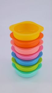 Tasty Mate ถ้วยซิลิโคน สำหรับป้อนอาหาร สายรุ้ง 7 สี 🥣