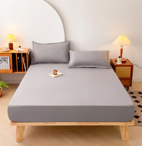 SUNLIGHT HOME Waterproof Bedsheet 9 ColorsSolid Color Bed SheetMulti-pattern Fitted Bed SheetBreathable Mattress Protector