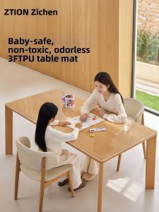 ZTION | Transparent Heat-Resistant Water-Repellent Oil-Proof Desk Mat 3FT