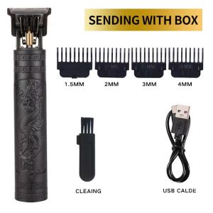 High-Power Electric Clippers Designed for Barbershops Ideal for Shaving And Trimming with USB Charging.