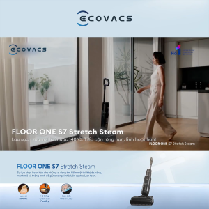 Máy hút bụi lau sàn khô ướt Tineco FLOOR ONE S7 Stretch Steam - 22000Pa - Hoạt động lên đến 80 phút - Gập phẳng