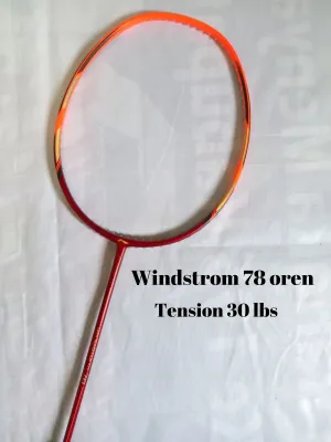 raket badminton lining windstorm 78 raket badminton li ning windstrom 78+
