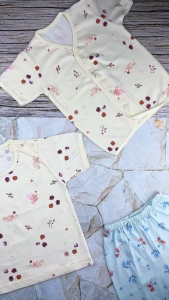 KAZEL SETELAN PENDEK GIRL BABY TROPICAL (Isi 3 Stel) 0-12Bulan