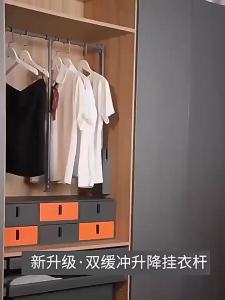 Thanh Treo Quần Áo Điều Chỉnh Được Có Đệm Đôi Giảm Ồn