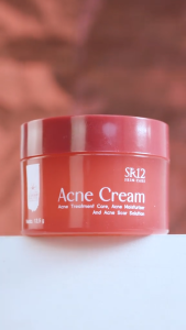 Acne Cream SR12 Perawatan Kulit Berjerawat - Pelembab Untuk Jerawat Meradang Membantu Memudarkan Noda Hitam Bekas Jerawat