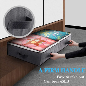 2025 New Under bed Storage Bag For Portable Foldable Quilt Bags Wardrobe Clothes Organizer Storage Box Dustproof Organizer